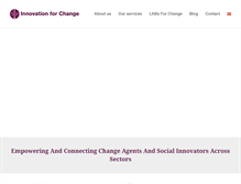 Tablet Screenshot of innovationforchange.org